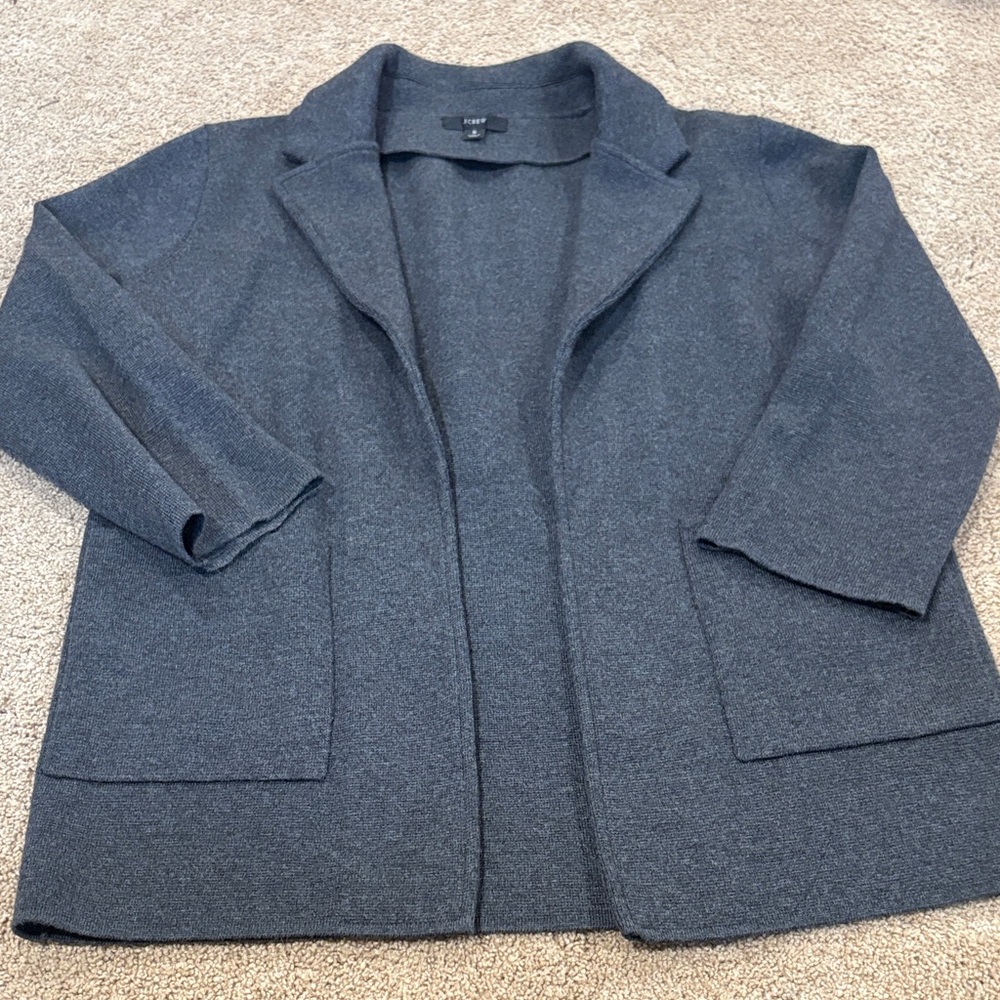 Jcrew Sophie open-front sweater-blazer cardigan blazer